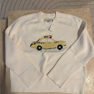 NEW Abercrombie & Fitch Madeline Sweater - NYC Exclusive Taxi Cab - Sz medium